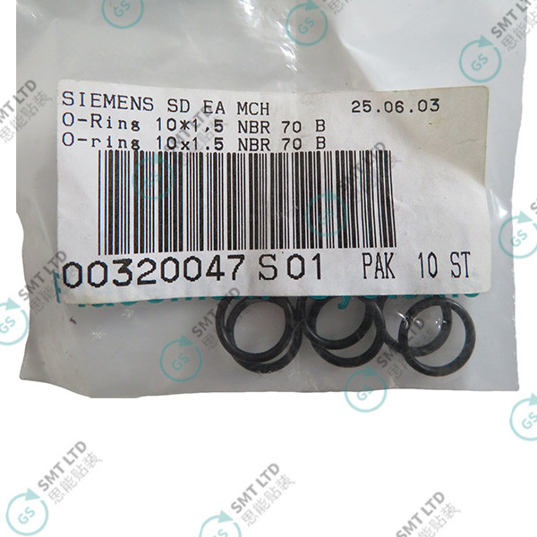10*1.5 NBR 70 O Ring SMT Machine Parts 00320047S01 00320047-01 / 00320047