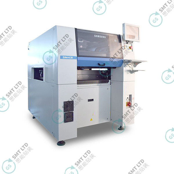 High Speed 55K CPH Samsung SM431 SMT Pick and Place Machine with Flight Vision Centering and Dual-Arm Y-Axis System