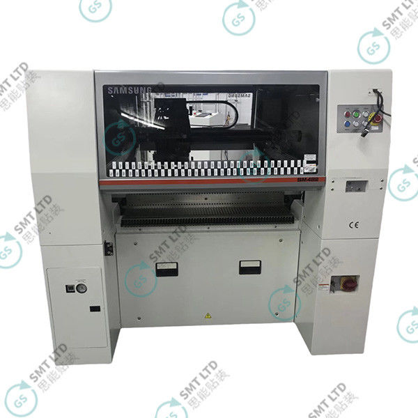 Samsung SM482 Pick And Place Machine with 28,000 CPH Placement Speed, 6 Shafts Cantilever, and Electric Feeders