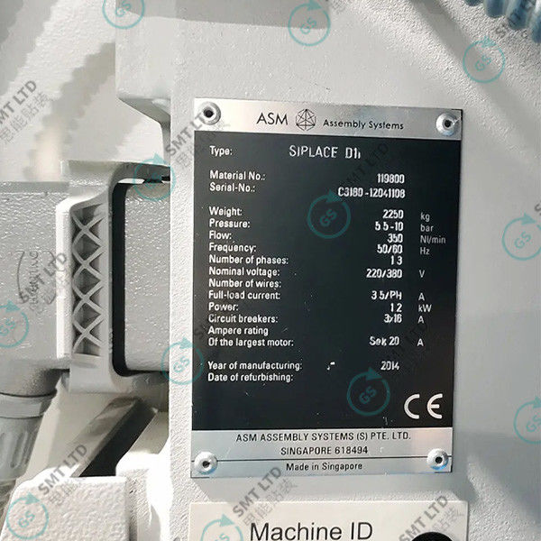 Siemens D1i SMT Pick and Place Machine with 20,000 cph Speed, ±52.5μm/3σ Accuracy, and Digital Imaging System