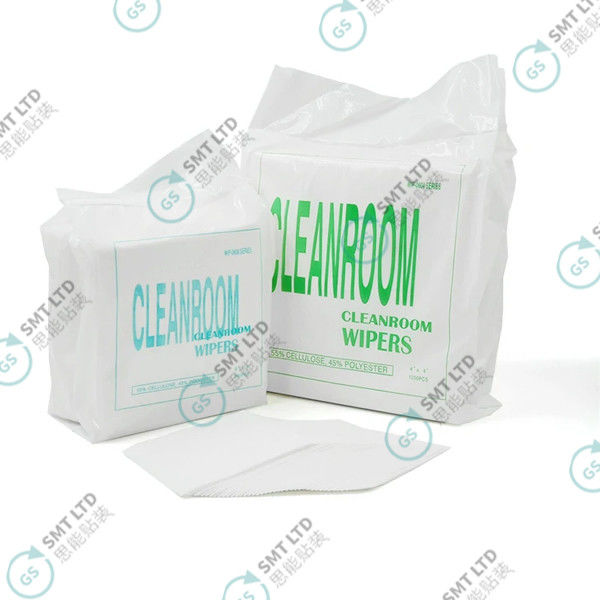 SMT Nonwoven Cleanroom Wipes Lint Free No Bleach High Absorption for SMT Process