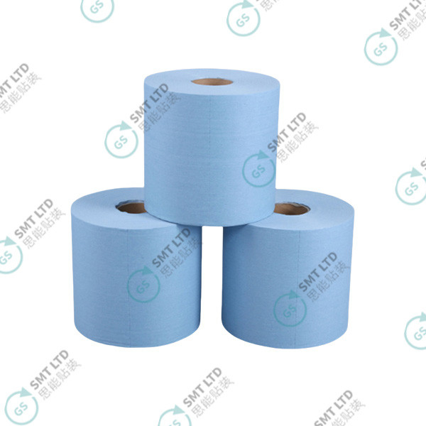 Industrial Large Roll Paper Decontamination Oil / Water Absorption Point Broken Wiping Paper 23*30cm