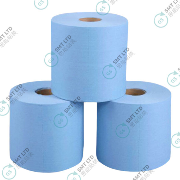 White Blue Decontamination Oil Absorbent Spot Wiping Paper 25*38 Industrial Large Roll Dust Free Paper