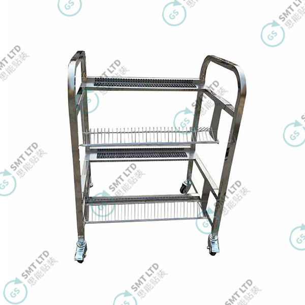 YAMAHA SMT Feeder Rack Stainless Steel 2 Floors Design with Universal Wheel and Brake for YS12/10/20/SS Feeder Car