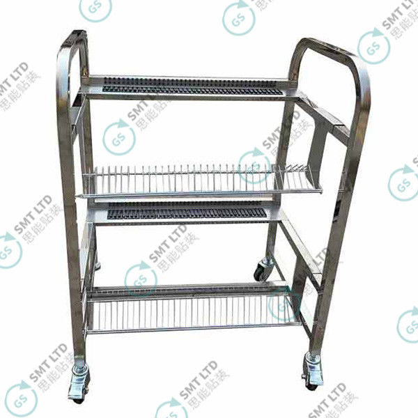 YAMAHA SMT Feeder Rack Stainless Steel 2 Floors Design with Universal Wheel and Brake for YS12/10/20/SS Feeder Car