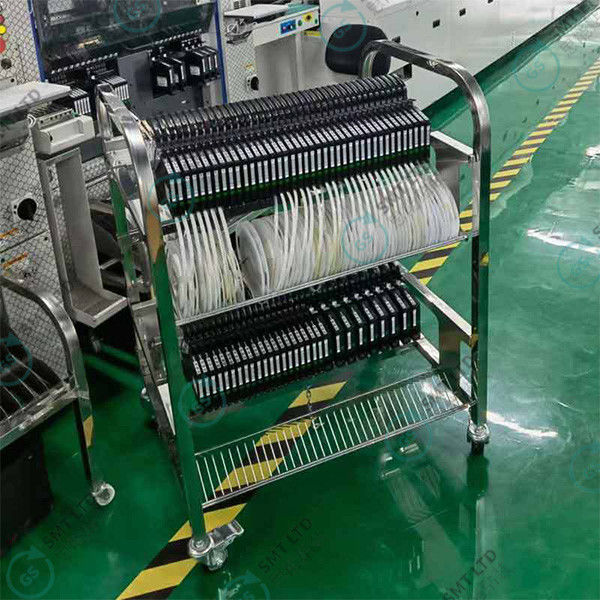 YAMAHA SMT Feeder Rack Stainless Steel 2 Floors Design with Universal Wheel and Brake for YS12/10/20/SS Feeder Car