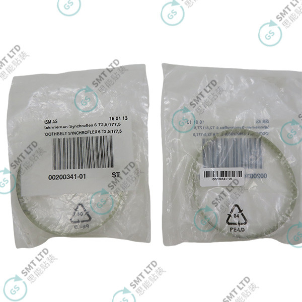 00200341-01 SMT Machine Spare Parts Toothed Belt Synchroflex 6 T2.5 / 177.5