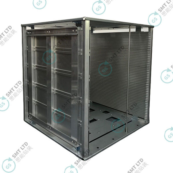 Aluminium ESD Magazine Rack 535*530*570MM with Snap-fit Adjustable Design for PCB Storage