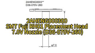 2AHENG000300 SMT Fuji RH01 Ακροφύσιο τοποθέτησης 7,0V (D36-070V-260) #smt #nozzle #smtmachine